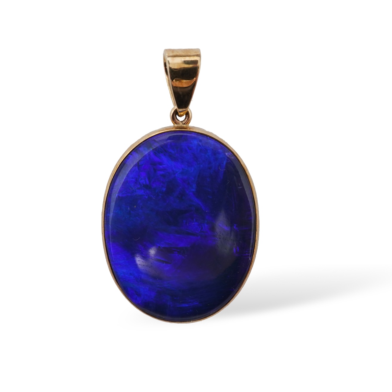A black opal pendant